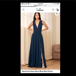 lulus heavenly hues chiffon maxi dress size medium